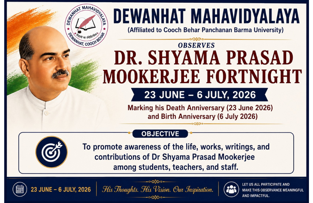 Dr. Shyama Prasad Mukherjee Fortnight 2026
