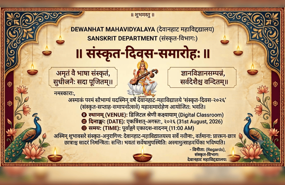 Observance of Sanskrit Diwas